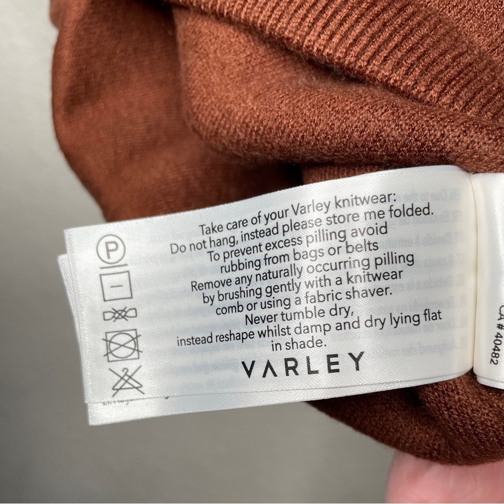 Varley Cavendish Rollneck Knit Sweater Women's Size Medium in Tortoise Shell - Picture 13 of 15